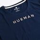Women Navy Blue Round Bottom T-Shirt