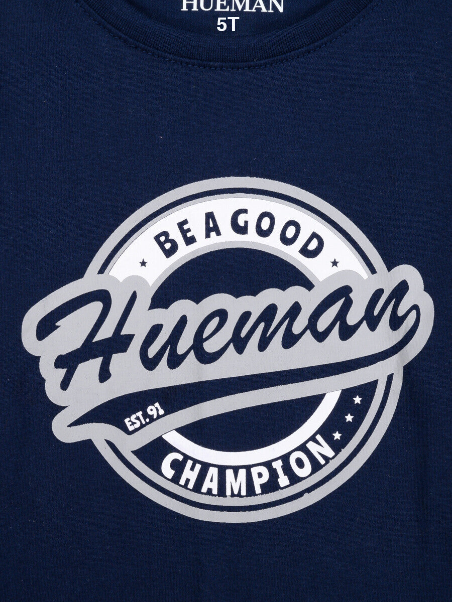 Kids Navy Blue Full Sleeves T-Shirt