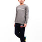 Kids Grey Stripes Full Sleeve Raglan Shirt