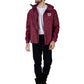 Maroon Hooded Windbreaker Jacket