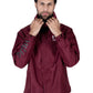 Maroon Hooded Windbreaker Jacket