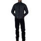 Men Black Short Body Slim-Fit Full-Sleeves Puffer Jacket