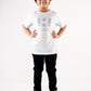 Kids White Short Sleeve T-Shirt Crew Neck