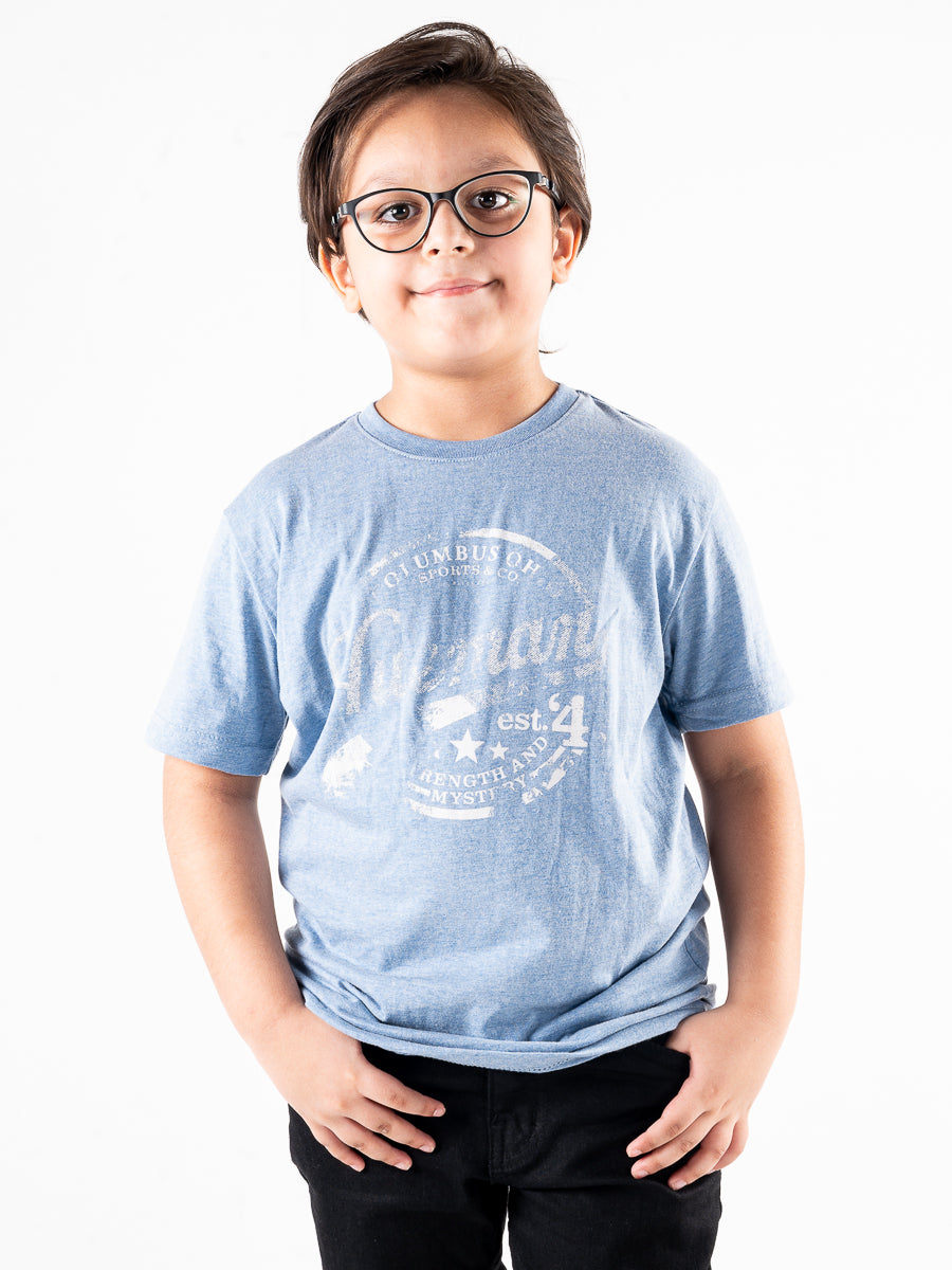 Kids Blue Vintage Summer T-Shirt