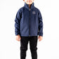 Navy Blue Stand Up Collar Soft Shell Kids Jacket