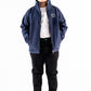 Navy Blue Stand Up Collar Soft Shell Kids Jacket
