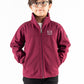 Cardinal Red Stand Up Collar Soft Shell Kids Jacket