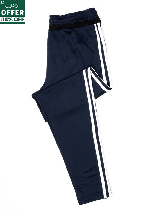 Men Navy Blue Track Pants