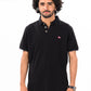 Men's Black Iconic Mesh Regular Fit Short Sleeve Polo Shirt