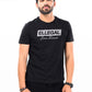 SF Flock Hash Black Cotton Tee Shirt
