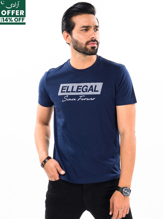 SF Flock Norwich Navy Cotton Tee Shirt