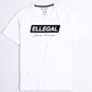 SF Flock White Cotton Tee Shirt