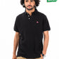 Men's Black Iconic Mesh Regular Fit Short Sleeve Polo Shirt