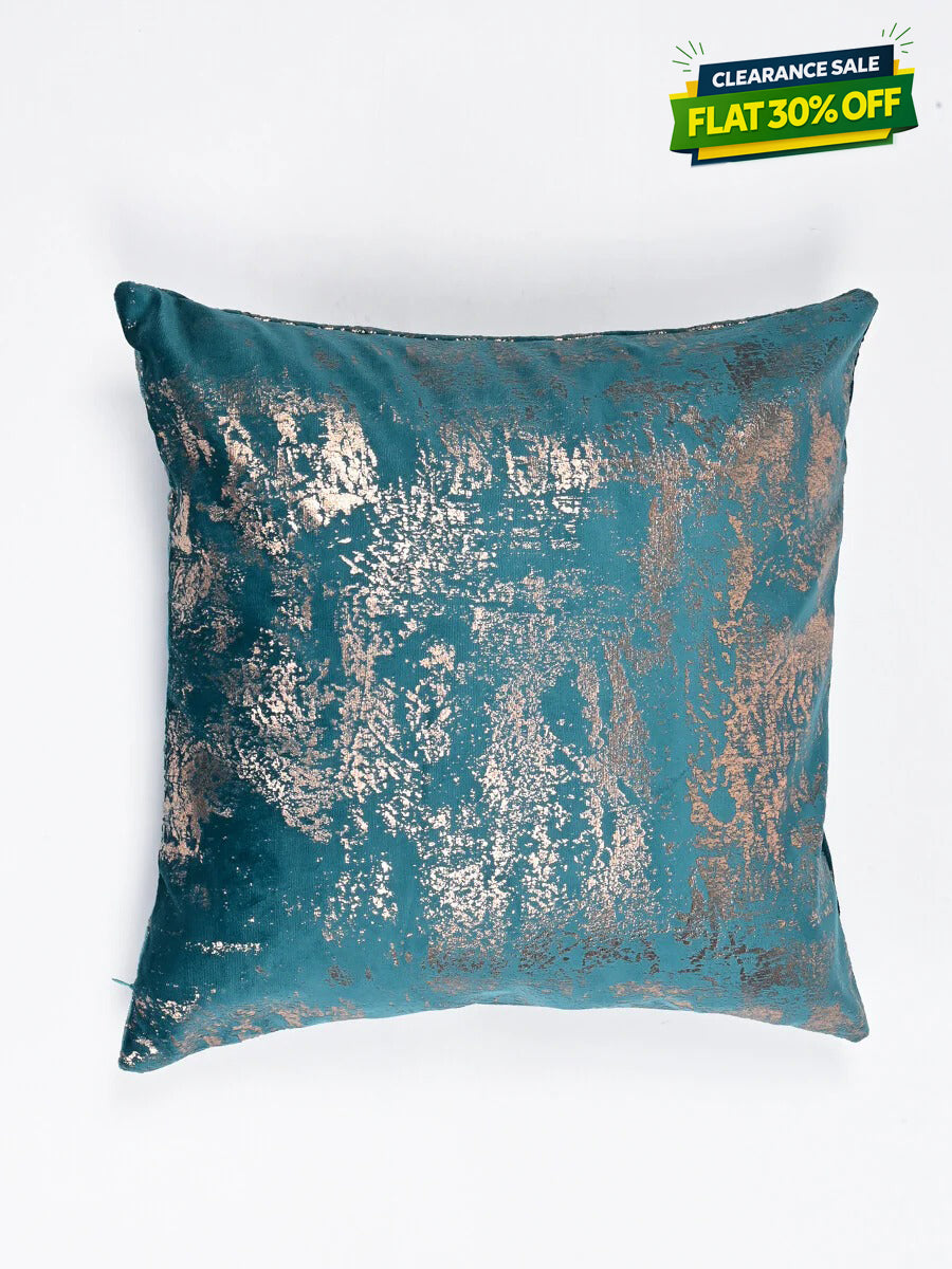 Shine Green Jaguar Cushion Cover
