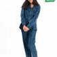 Blue & Yellow Cotton Relaxed Sleeping Suit