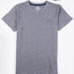 Kids Grey Cotton V-Neck Tee Shirt