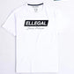 SF Flock White Cotton Tee Shirt