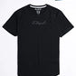 Cally Round Bottom Cotton Tee Shirt - Hash Black