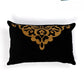 Luxe Black Throw Pillow Cushion Cover