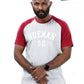 3.0 Grey & Maroon Custom Fit Contrast Tee