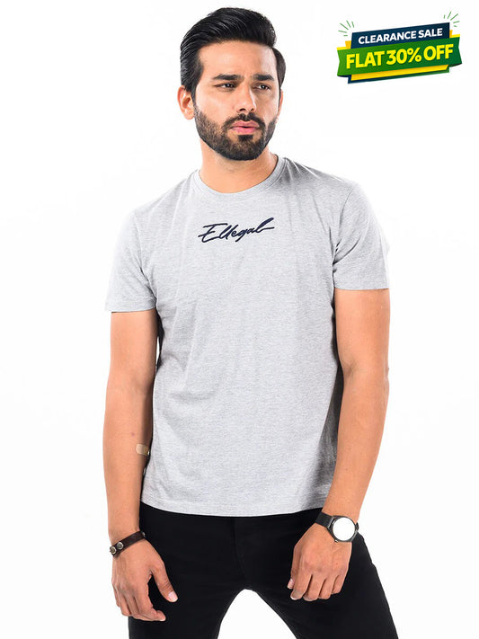 Cally Custom Fit Cotton Tee Shirt- Grey