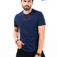 Cally Round Bottom Cotton Tee Shirt - Norwich Navy