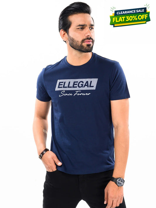 SF Flock Norwich Navy Cotton Tee Shirt