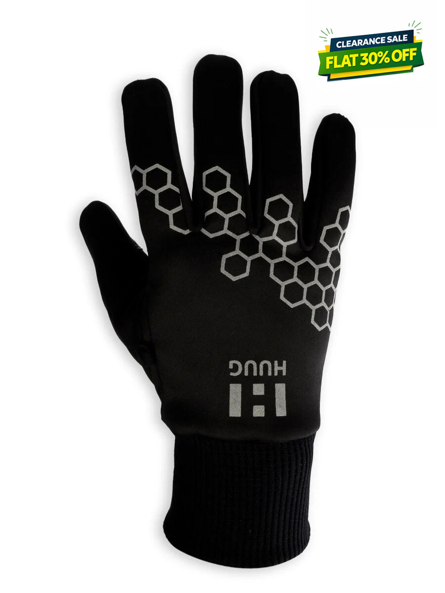 Unisex Touch Screen Winter Running Gloves Black