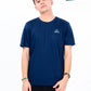 Men’s Navy Blue Custom Fit Crew Neck T-Shirt