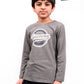 Kids Grey Full Sleeves T-Shirt
