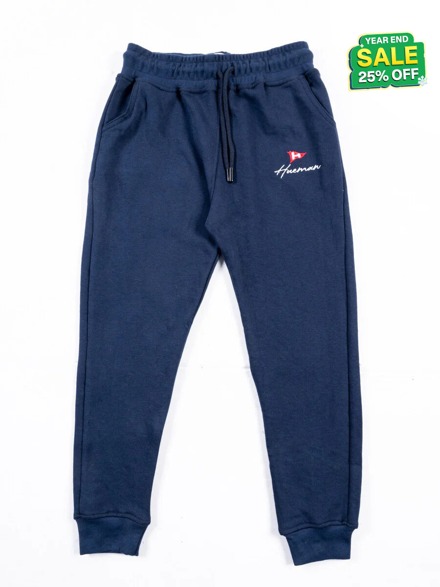 Navy Blue Terry Slim Joggers