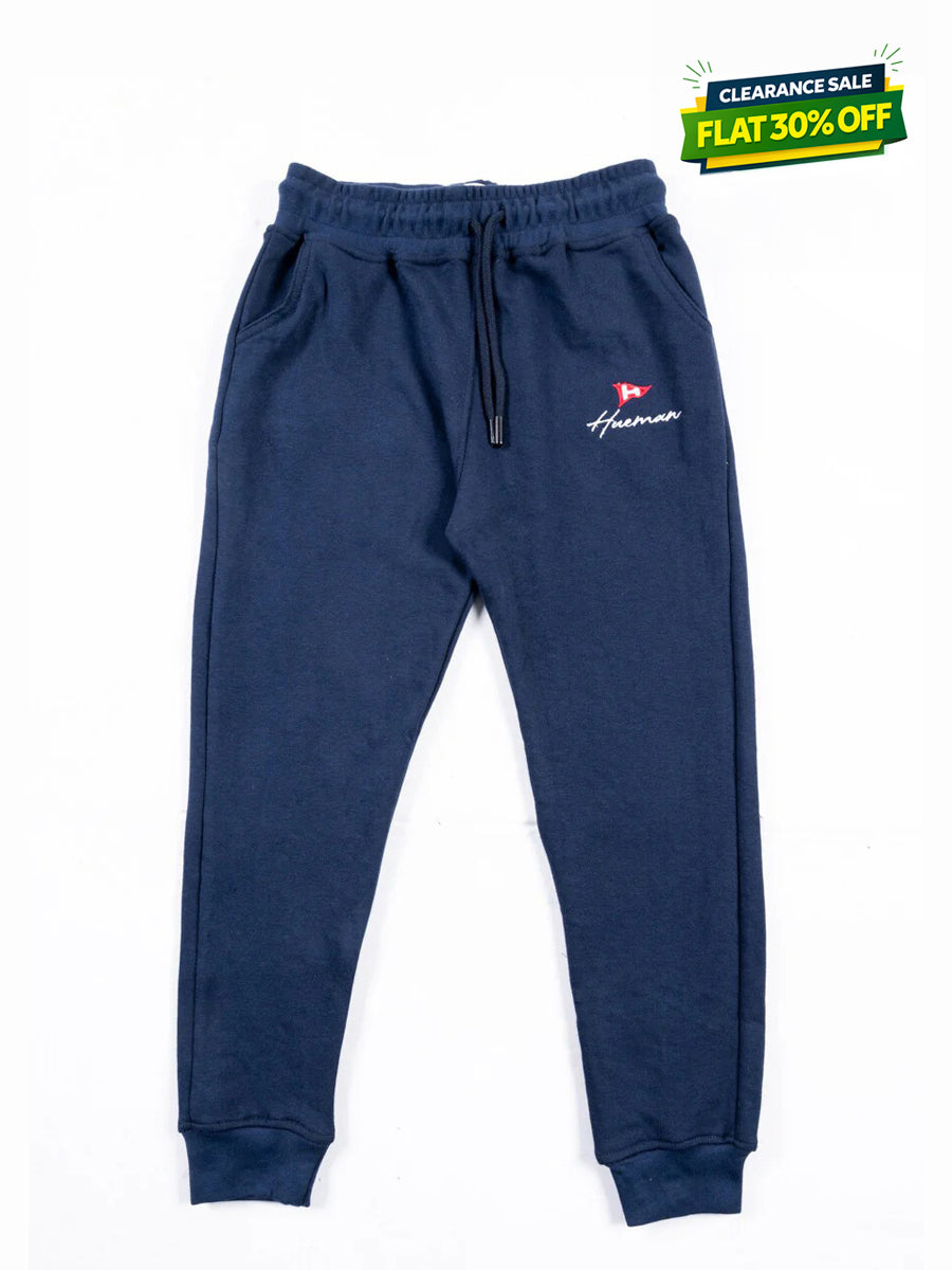 Navy Blue Terry Slim Joggers