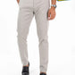 Men's Grey Slim Fit Stretch Chino Pant