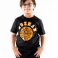 Kids Black Athletic Basketball Short Sleeve Crew Neck T-Shirt