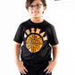 Kids Black Athletic Basketball Short Sleeve Crew Neck T-Shirt