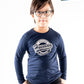 Kids Navy Blue Full Sleeves T-Shirt