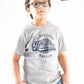 Kids Grey Short Sleeve T-Shirt Crew Neck
