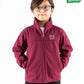 Cardinal Red Stand Up Collar Soft Shell Kids Jacket