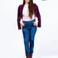 Blue Stretch Patched Denim Jenna Jeans