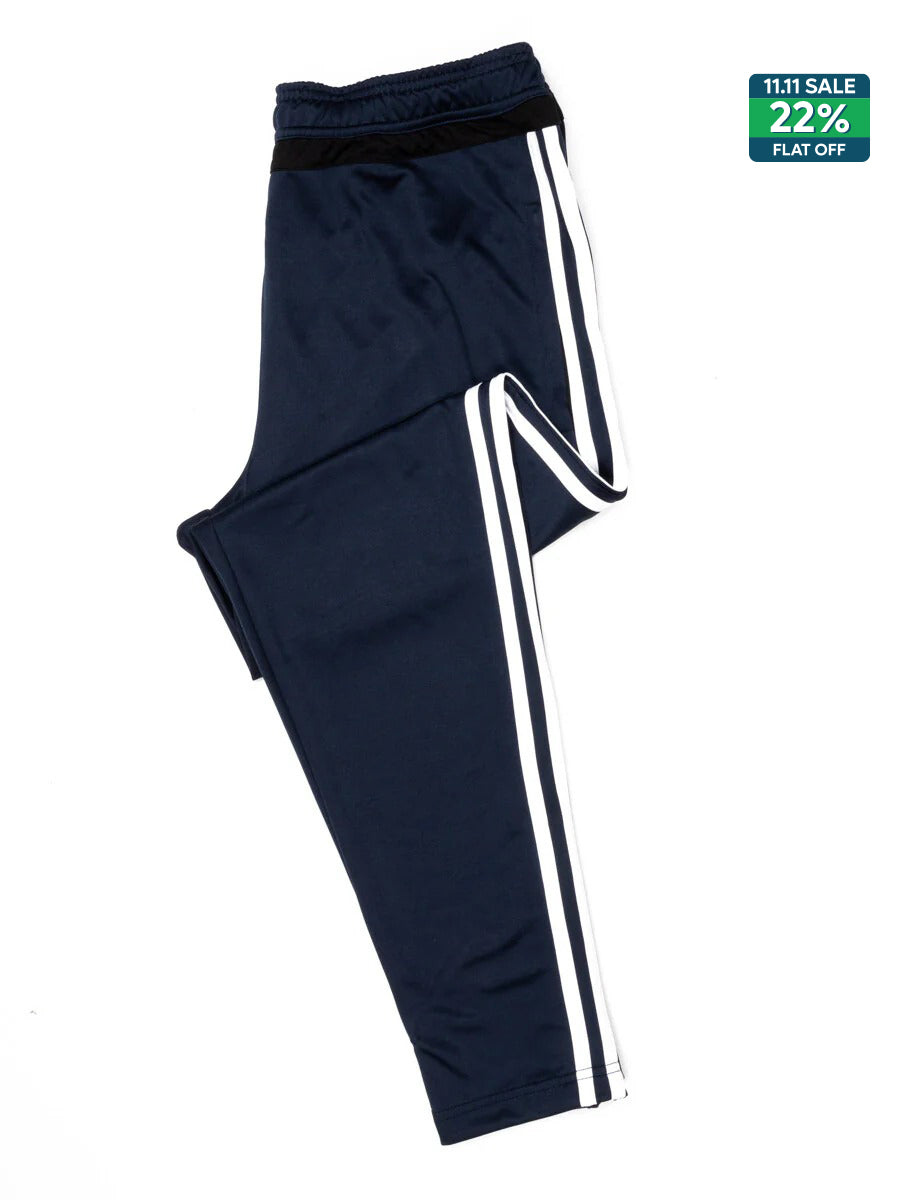 Men Navy Blue Track Pants