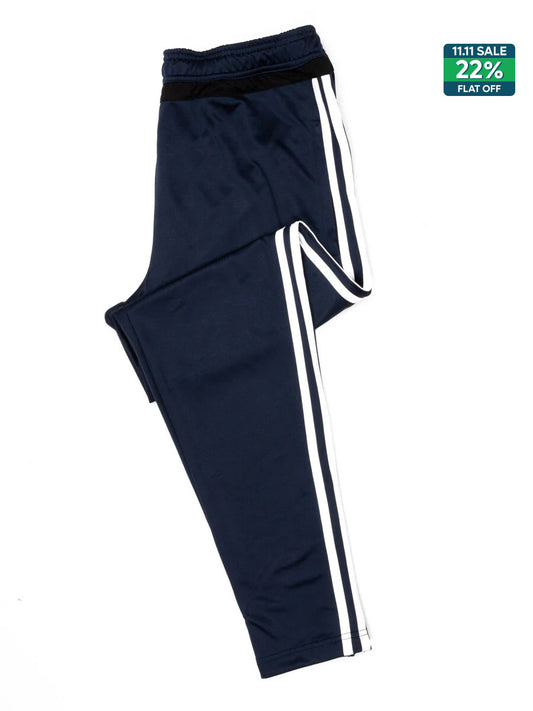 Men Navy Blue Track Pants