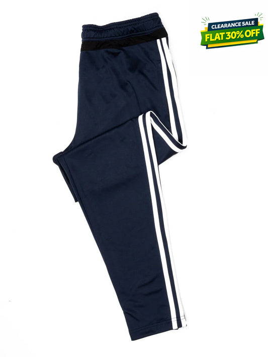Men Navy Blue Track Pants