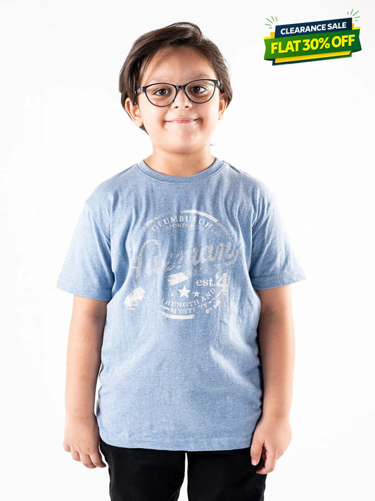 Kids Blue Vintage Summer T-Shirt