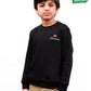 Kids Black Terry Sweatshirt