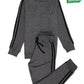 Kids Dark Grey Striped Sweatsuit