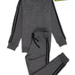 Kids Dark Grey Striped Sweatsuit
