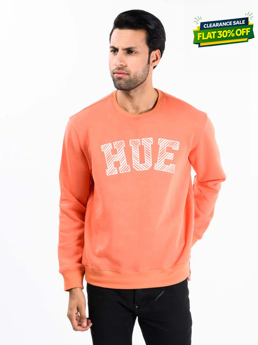 Orange Fleece Men's Sweatshirt