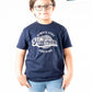 Kids Navy Blue Short Sleeve T-Shirt Crew Neck