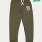 Boys Olive Terry Slim Joggers