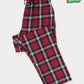 Flannel Plaid Red/White Double Lining Relaxed Winter Pajama